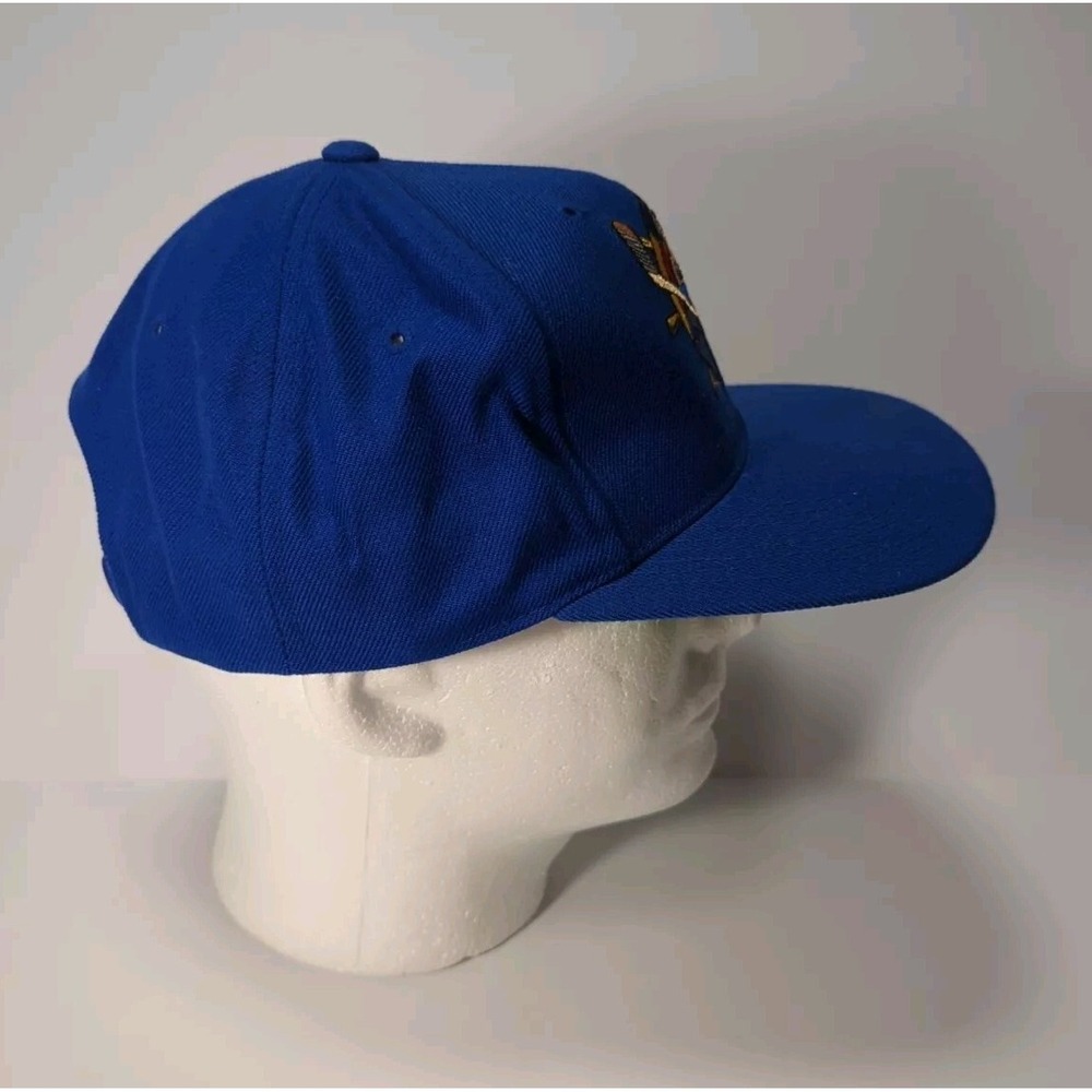Vintage Peoria Rivermen Sports Specialties Snapback Hat Wool Blue - Picture 4 of 9